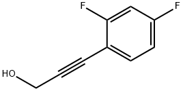 3-(2,4-二氟苯基)丙-2-炔-1-醇, 288100-99-2, 结构式