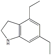 1H-Indole,4,6-diethyl-2,3-dihydro-(9CI) Structure