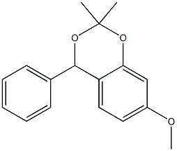 1,3-Benzodioxan,7-methoxy-2,2-dimethyl-4-phenyl-(8CI),28856-54-4,结构式