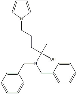 1H-Pyrrole-1-pentanol, β-[bis(phenylMethyl)aMino]-, (βS)- 结构式