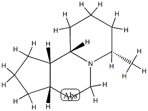 5H-Cyclopenta[e]pyrido[1,2-c][1,3]oxazine,decahydro-7-methyl-,(3a-alpha-,7-bta-,10a-alpha-,10b-alpha-)-(9CI) 结构式