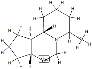 5H-Cyclopenta[e]pyrido[1,2-c][1,3]oxazine,decahydro-7-methyl-,(3a-alpha-,7-bta-,10a-alpha-,10b-bta-)-(9CI),28868-05-5,结构式