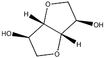 1,4:3,6-ジアンヒドロ-D-イジトール 化学構造式