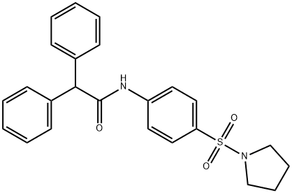 2,2-diphenyl-N-[4-(1-pyrrolidinylsulfonyl)phenyl]acetamide|