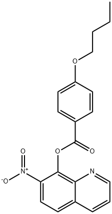 7-니트로-8-퀴놀릴=p-부톡시벤조에이트