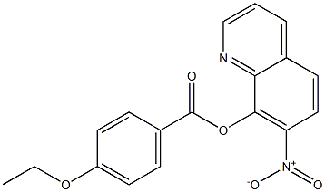 7-Nitro-8-quinolinyl=p-ethoxybenzoate 结构式