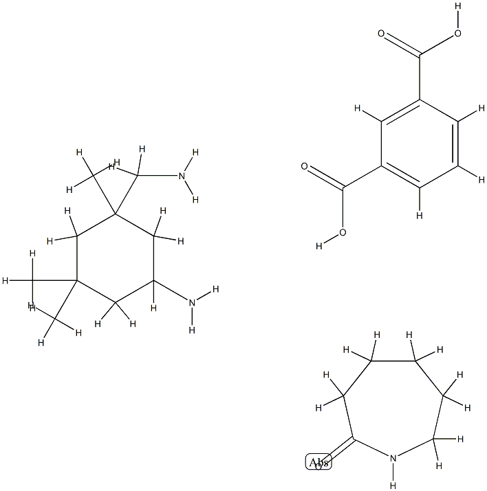 1,3-Benzenedicarboxylic acid, polymer with 5-amino-1,3,3-trimethylcyclohexanemethanamine and hexahydro-2H-azepin-2-one Structure