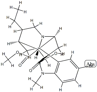 10-Bromo-19,20-dihydrovoachalotine oxindole,29019-57-6,结构式