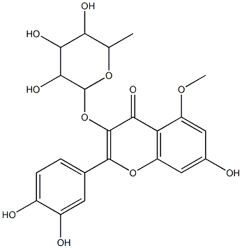 杜鹃黄苷, 29028-02-2, 结构式