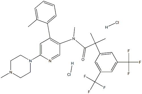 290296-54-7 BenzeneacetaMide, N,α,α-triMethyl-N-[4-(2-Methylphenyl)-6-(4-Methyl-1-piperazinyl)-3-pyridinyl]-3,5-bis(trifluoroMethyl)-, hydrochloride (1:2)