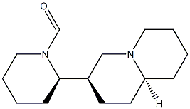 (2R)-2-[(3R,8aS)-2,3,4,5,6,7,8,8a-octahydro-1H-quinolizin-3-yl]piperid ine-1-carbaldehyde Struktur