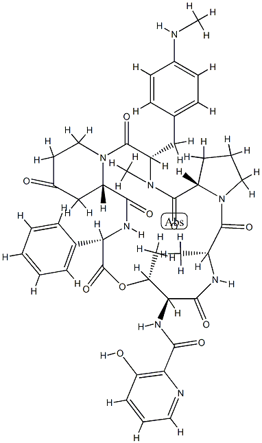 vernamycin Bdelta 结构式