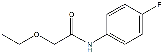 2-ethoxy-N-(4-fluorophenyl)acetamide 化学構造式