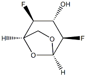 1,6-Anhydro-2,4-dideoxy-2,4-difluoro-β-D-glucopyranose,29332-85-2,结构式