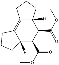 1,2,3,3aα,4β,5β,5aα,6,7,8-Decahydro-as-indacene-4,5-dicarboxylic acid dimethyl ester Struktur