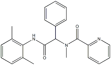 2-Pyridinecarboxamide,N-[2-[(2,6-dimethylphenyl)amino]-2-oxo-1-phenylethyl]-N-methyl-(9CI) Structure