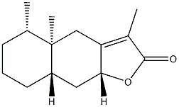 (4aR)-4a,5,6,7,8,8aα,9,9aα-Octahydro-3,4aβ,5β-trimethylnaphtho[2,3-b]furan-2(4H)-one Structure