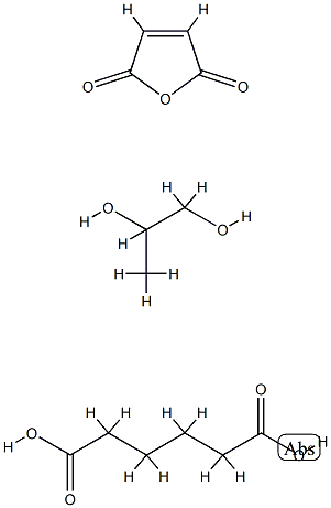 Hexanedioic acid, polymer with 2,5-furandione and 1,2-propanediol 化学構造式