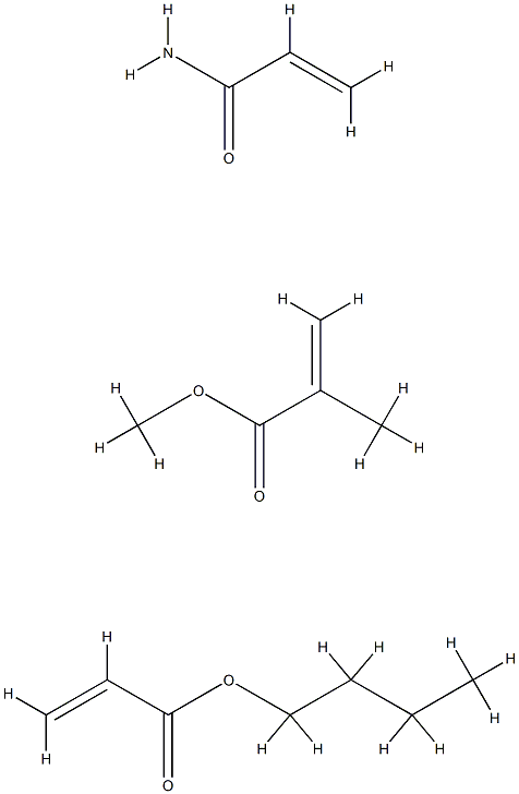 Butyl acrylate, methyl methacrylate, acrylamide copolymer Structure