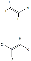 Ethene, chloro-, polymer with trichloroethene 化学構造式