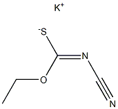 Cyanoimidothiocarbonic acid O-ethyl S-potassium salt Structure