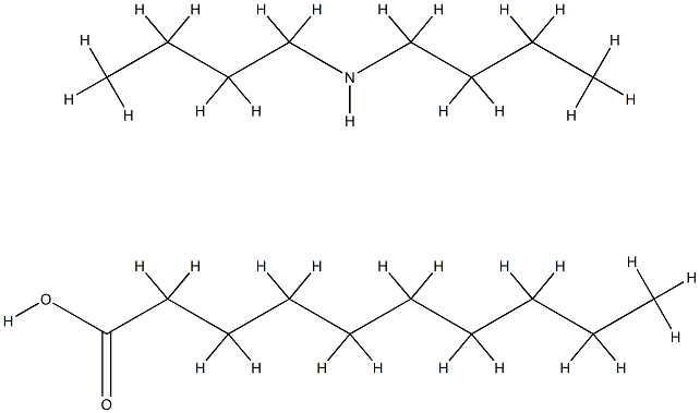 デカン酸とジブチルアミンの反応物 化学構造式