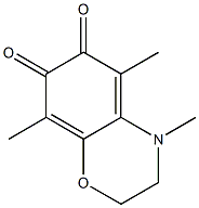 2H-1,4-Benzoxazine-6,7-dione,3,4-dihydro-4,5,8-trimethyl-(8CI) 化学構造式