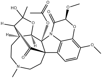 19-ヒドロキシ-11-メトキシジコチン(中性)2-アセタート 化学構造式