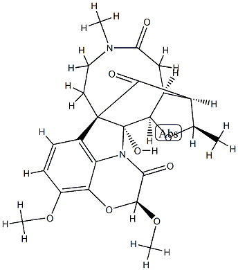 11-Methoxy-21-oxodichotine (neutral) Struktur
