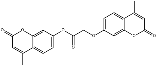 4-methyl-2-oxo-2H-chromen-7-yl [(4-methyl-2-oxo-2H-chromen-7-yl)oxy]acetate Struktur