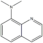 N,N-ジメチル-8-キノリンアミン 化学構造式
