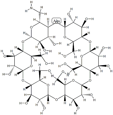 6-AMINO-6-DEOXY A-CYCLODEXTRIN Structure