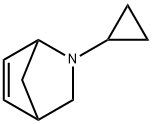 2-Azabicyclo[2.2.1]hept-5-ene,2-cyclopropyl-(9CI) Struktur
