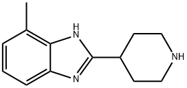 4-methyl-2-piperidin-4-yl-1H-benzimidazole dihydrochloride 化学構造式