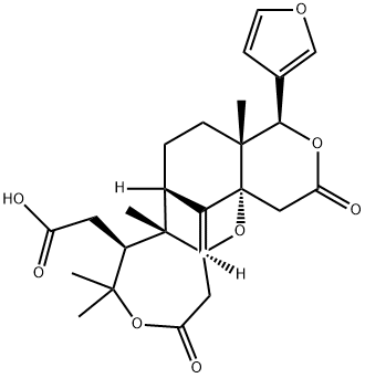 (4R,12aβ)-4α-(3-Furyl)dodecahydro-4aα,7aα,9,9-tetramethyl-14-methylene-2,11-dioxo-7α,13aα-methano-4H,13aH-oxepino[4,5-b]pyrano[3,4-g]oxocin-8α-acetic acid Structure