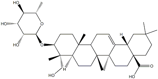 Hederagenin 3-O-α-L-rhamnopyranoside,29618-15-3,结构式