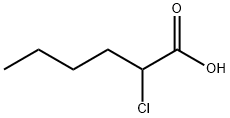 2-クロロヘキサン酸 化学構造式