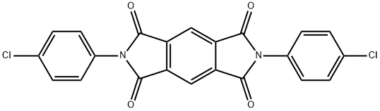 2,6-Bis(4-chlorophenyl)benzo[1,2-c:4,5-c']dipyrrole-1,3,5,7(2H,6H)-tetrone,29713-52-8,结构式