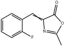 5(4H)-Oxazolone, 4-[(2-fluorophenyl)Methylene]-2-Methyl- Struktur