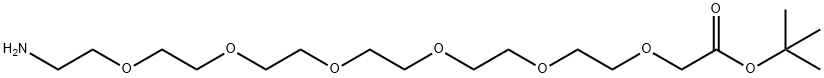 H2N-PEG6-CH2COOtBu Struktur