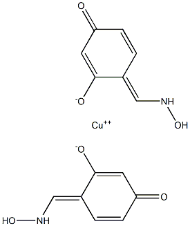 bis(resorcylaldoximato)copper(II) 结构式