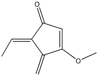 2-Cyclopenten-1-one,5-ethylidene-3-methoxy-4-methylene-(9CI) 结构式