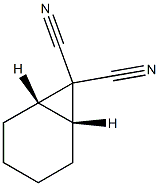 (1α,6α)-7,7-ノルカランジカルボニトリル 化学構造式