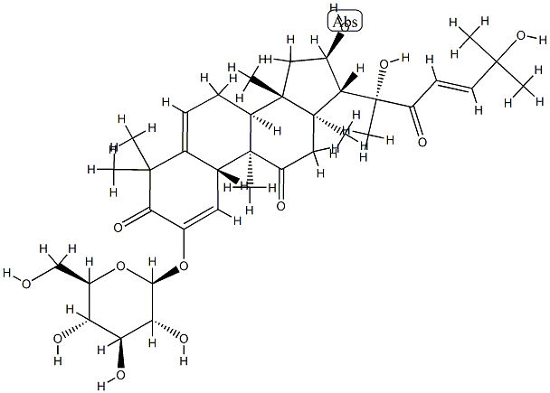 葫芦素I-2-O-葡萄糖苷 结构式