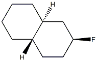 Naphthalene, 2-fluorodecahydro-, (2R,4aR,8aR)-rel- (9CI) Struktur