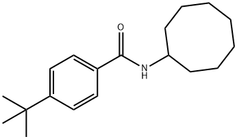4-tert-butyl-N-cyclooctylbenzamide,298230-88-3,结构式