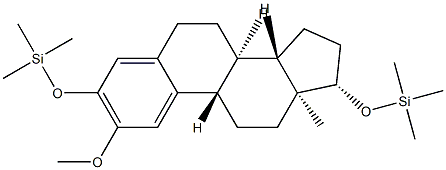 2-メトキシ-3,17β-ビス(トリメチルシロキシ)-1,3,5(10)-エストラトリエン 化学構造式