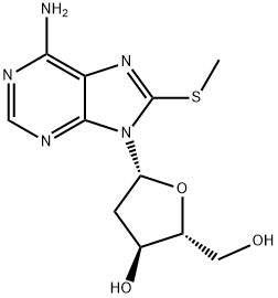 2'-Deoxy-8-methylthio-adenosine 化学構造式