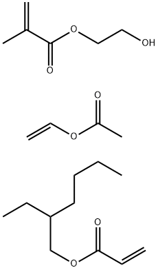 2-Propenoic acid, 2-methyl-, 2-hydroxyethyl ester, polymer with ethenyl acetate and 2-ethylhexyl 2-propenoate|