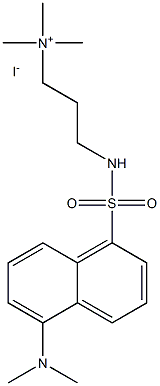 3-[[[5-(dimethylamino)-1-naphthyl]sulphonyl]aminopropyl]trimethylammonium iodide,29866-12-4,结构式